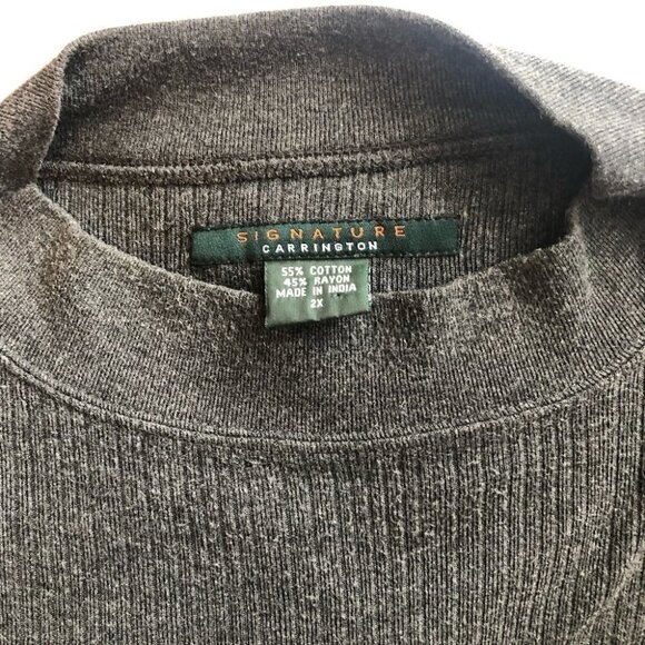 Signature Carrington Grey Sweater Mens 2 XG - Picture 4 of 10
